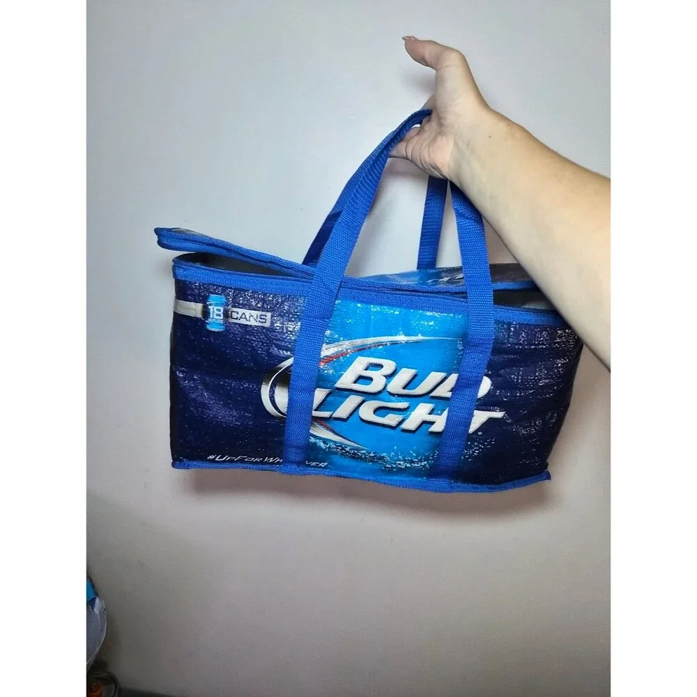 Bud Light Insulated Cooler Tote Bag - Blue
